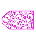 Pink gift tag