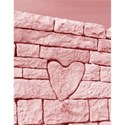 stone heart red umbrella size red