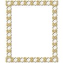 gold frame with shadow