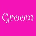 cufflink hot pink groom