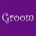 cufflink purple  groom
