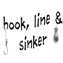 word hook line sinker art