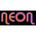 Retro Neon Rainbow Letters Retro Neon Rainbow Letters