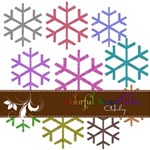 Colorful SnowFlakes