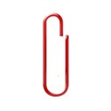 red paper clip to go behind-over photo