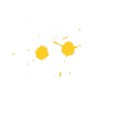 yellow paint splat