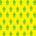 YELLOW WITH GREEN BOTS
