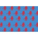 BLUE WITH RED BOTS mat