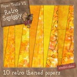 Retro Squiggly Background Papers