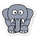 elephant sticker
