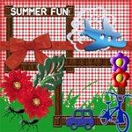 Summer Fun Kit, Picnic Kids Vacation Quickpages