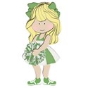 cheerleader green and white1