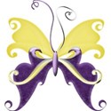A s butterfly purpleANDyellow