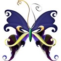 A s butterfly purpleTulipANDblue