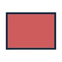 classic french navy rectangle frame