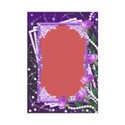 nk purple flower frame