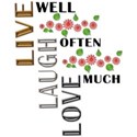 Live Love Laugh Wordart - 04