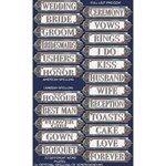 Wedding Metal Word Plates