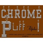 Chrome Puff Alphabet