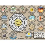 Tropical Vacation Stamps Tropical Vacation Stamps