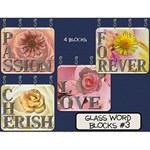 Glass Word Blocks #3