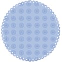 dark blu matte circle
