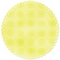 yellow round matte