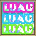 luau wooden button