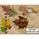 Autumn Word Art #1 