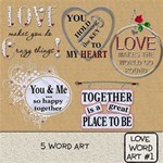 Love Word Art #1