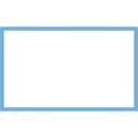  blue SLIM RECTANGLE border