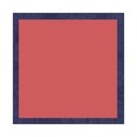 blue damask square frame