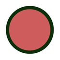 dark green circle frame