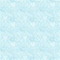sky blue hearts paper