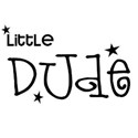 Little dude word art