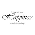 Happiness word art