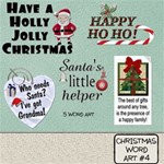 Christmas Word Art  #4