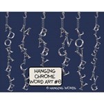 Hanging Chrome Word Art #6