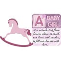Assorted Baby Girl Word Art - 04
