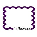 Halloween frame purple