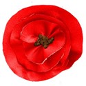 grateful flower pin red