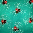 grateful floral swirls teal