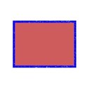 frame rectangle bright blue