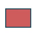 frame rectangle teal