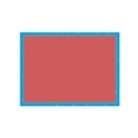frame rectangle turquoise