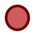 frame round dark red