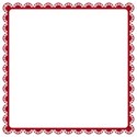 red glitter lace border