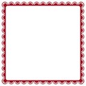 red glitter lace border