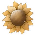 sunflower sticker