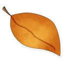 Orange Leaf sticker